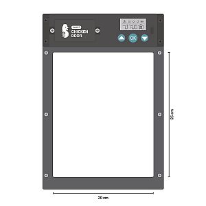 Automatická dvířka do kurníku, na adaptér 230 V + solární panel