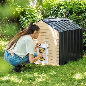 Automatické dvierka kurníka RUN-CHICKEN T50 – sivé