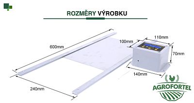 Automatické dvierka na otváranie/zatváranie kurníka 2.0 – komplet