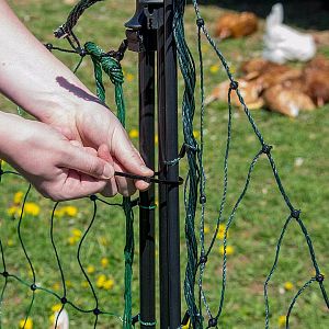 Branka k síti pro elektrický ohradník, výška 110 cm, šířka 125 cm, dvojitý hrot
