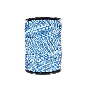 Drôt na elektrický ohradník, priemer 3 mm, bielo-modrý, 0,2 Ω/m