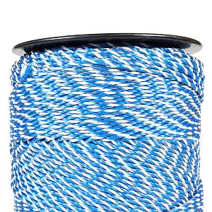 Drôt na elektrický ohradník, priemer 3 mm, bielo-modrý, 0,2 Ω/m