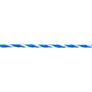 Drôt na elektrický ohradník, priemer 3 mm, bielo-modrý, 0,2 Ω/m