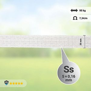 Elektrický ohradník pre kone, poníky, osly a lesnú zver - zdroj DUO LTE - 200 m páska