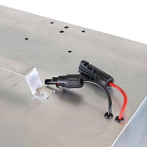 Expert sada solární ohradník - Kompletní přenosná schránka + 4J zdroj, panel 100 W, síť ovce 90 cm