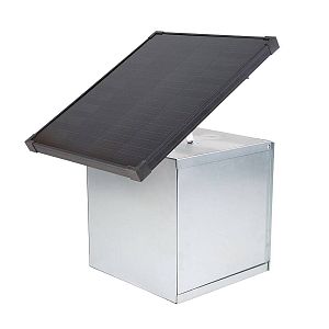 Expertná súprava solárneho ohradníka - Kompletný prenosný box + 2J napájací zdroj, 40 W panel, 112 cm sieť na hydinu