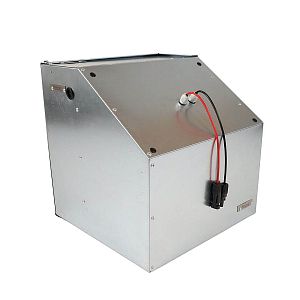 Expertná súprava solárneho plotu - Kompletná bezpečnostná skrinka + 1J napájací zdroj, 40 W panel, 20 mm páska