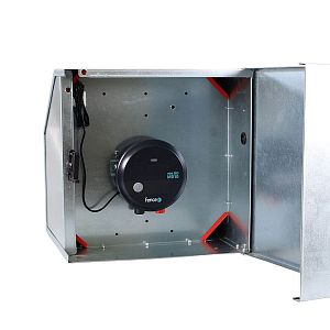 Expertná súprava solárneho plotu - Kompletná bezpečnostná skrinka + 1J napájací zdroj, 40 W panel, 20 mm páska