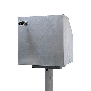 Expertná súprava solárneho plotu - Kompletná bezpečnostná skrinka + 1J napájací zdroj, 40 W panel, 20 mm páska