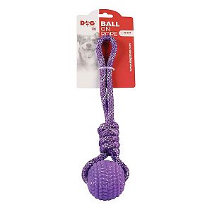 Hračka pre psov s balónikom z TPR, 33 cm, ružová / fialová