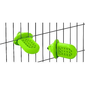 Interaktívna lízacia podložka pre psy v klietke, 18 cm, zelená