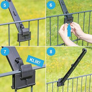Izolátor pre elektrický ohradník s ochranou proti škodcom, dĺžka ramena 40 cm