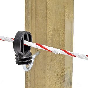 Izolátor se zahnutým vrutem 6 mm pro elektrický ohradník, pro pásky do 30 mm