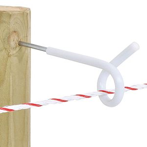 Izolátor so skrutkou pre prednastavený elektrický ohradník, dĺžka 25 cm, očko ø 7 mm, PIGTAIL