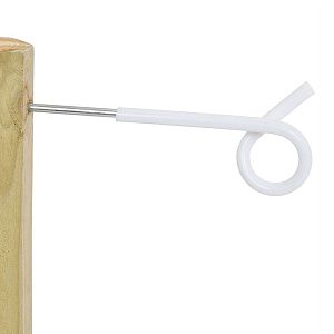 Izolátor so skrutkou pre prednastavený elektrický ohradník, dĺžka 25 cm, očko ø 7 mm, PIGTAIL