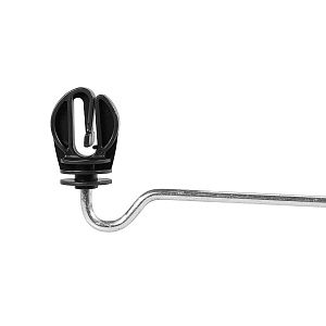 Izolátor so zakrivenou podperou 22 cm pre elektrický ohradník - 10 ks