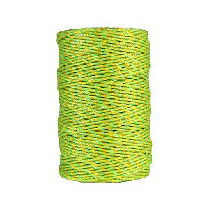 Kábel pre elektrický ohradník, priemer 2,5 mm, žltozelený neón, dĺžka 200 m