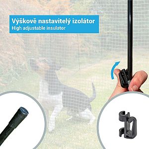 Kempingová súprava s mobilnou univerzálnou sieťou a bránkou, výška 90 cm