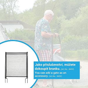 Kempingová súprava s mobilnou univerzálnou sieťou a bránkou, výška 90 cm