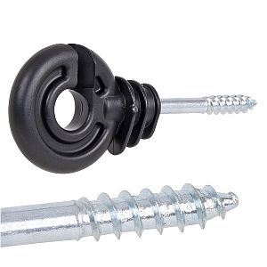 Kruhový izolátor so skrutkou pre elektrický ohradník, vodiče do 12 mm - 100 ks