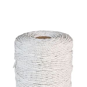Lanko pro elektrický ohradník, průměr 2,5 mm, bílé, délka 250 m