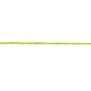 Lanko pro elektrický ohradník, průměr 2,5 mm, neon žluto-zelené, délka 200 m