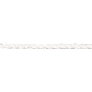 Lano pre elektrický ohradník, priemer 6 mm, biele, dĺžka 200 m