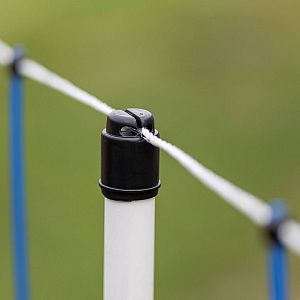Modrá sieť na elektrický ohradník proti vlkom, výška 145 cm, dĺžka 50 m, dvojitý hrot
