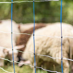 Modrá síť pro elektrický ohradník pro ovce, výška 90 cm, délka 50 m