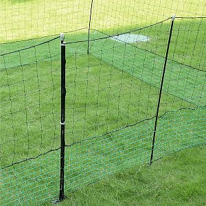 Nevodivá zelená ohradová sieť s bránou pre hydinu, dĺžka 50 m, výška 112 cm