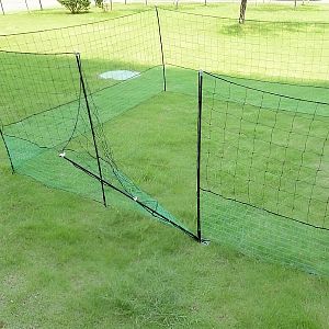 Nevodivá zelená ohradová sieť s bránou pre hydinu, dĺžka 50 m, výška 112 cm