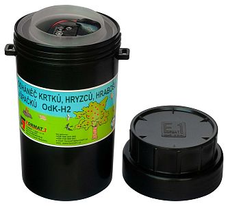 OdK-H2 Plašič krtov, odpudzovač krtov, hryzcov, hrabošov + batérie