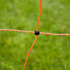 Oranžová vodivá sieť STANDARD na elektrický ohradník pre ovce, kozy, výška 90 cm, 50 m, dvojitý hrot
