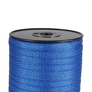 Páska na elektrický ohradník, šírka 10 mm, modrá, dĺžka 200 m