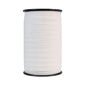 Páska na elektrický ohradník, šírka 20 mm, biela, dĺžka 200 m