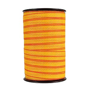 Páska na elektrický ohradník, šírka 20 mm, žltooranžová, dĺžka 200 m