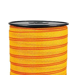 Páska na elektrický ohradník, šírka 20 mm, žltooranžová, dĺžka 200 m