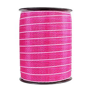 Páska na elektrický ohradník, šírka 30 mm, ružovo-biela, dĺžka 200 m