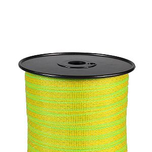 Páska na elektrický ohradník široká 12,5 mm, neónovo žlto-zelená, 200 m