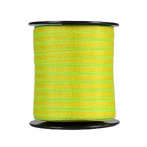 Páska pro elektrický ohradník s šířkou 12,5 mm, neon žluto-zelená, 200 m