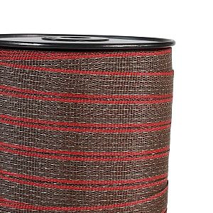 Páska pro elektrický ohradník, šířka 20 mm, hnědo-červená, délka 200 m