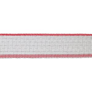 Páska pro elektrický ohradník, šířka 40 mm, bílo-červená, 200 m, 0,2 Ω/m
