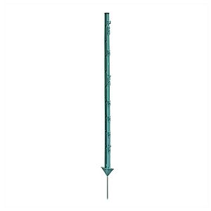 Plastový stĺpik pre elektrický ohradník, dĺžka 105 cm, 10 očiek, zelený