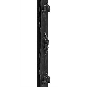 Plastový stĺpik pre elektrický ohradník, dĺžka 105 cm, 8 očiek, čierny