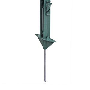 Plastový stĺpik pre elektrický ohradník, dĺžka 150 cm, 14 očiek, zelený