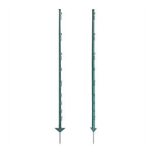 Plastový stĺpik pre elektrický ohradník, dĺžka 150 cm, 14 očiek, zelený