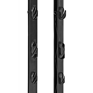 Plastový stĺpik pre elektrický ohradník, dĺžka 156 cm, 11 očiek, čierny