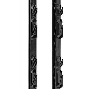 Plastový stĺpik pre elektrický ohradník, dĺžka 156 cm, 11 očiek, čierny