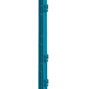 Plastový stĺpik pre elektrický ohradník, dĺžka 156 cm, 11 očiek, modrý