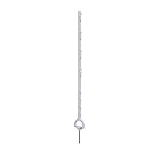Plastový stĺpik pre elektrický ohradník, dĺžka 157 cm, 12 očiek, biely